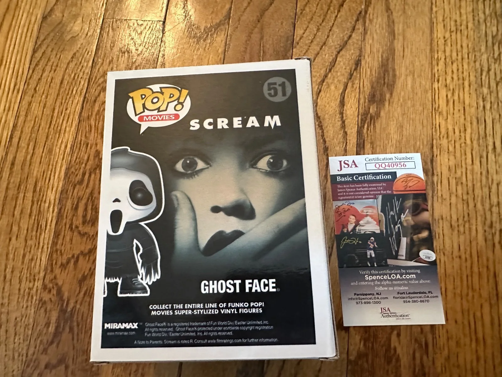 Dane Farwell — Funko Pop Movies Scream "Ghost Face" #51 Signed Autograph Dane Farwell JSA COA, изображение 4