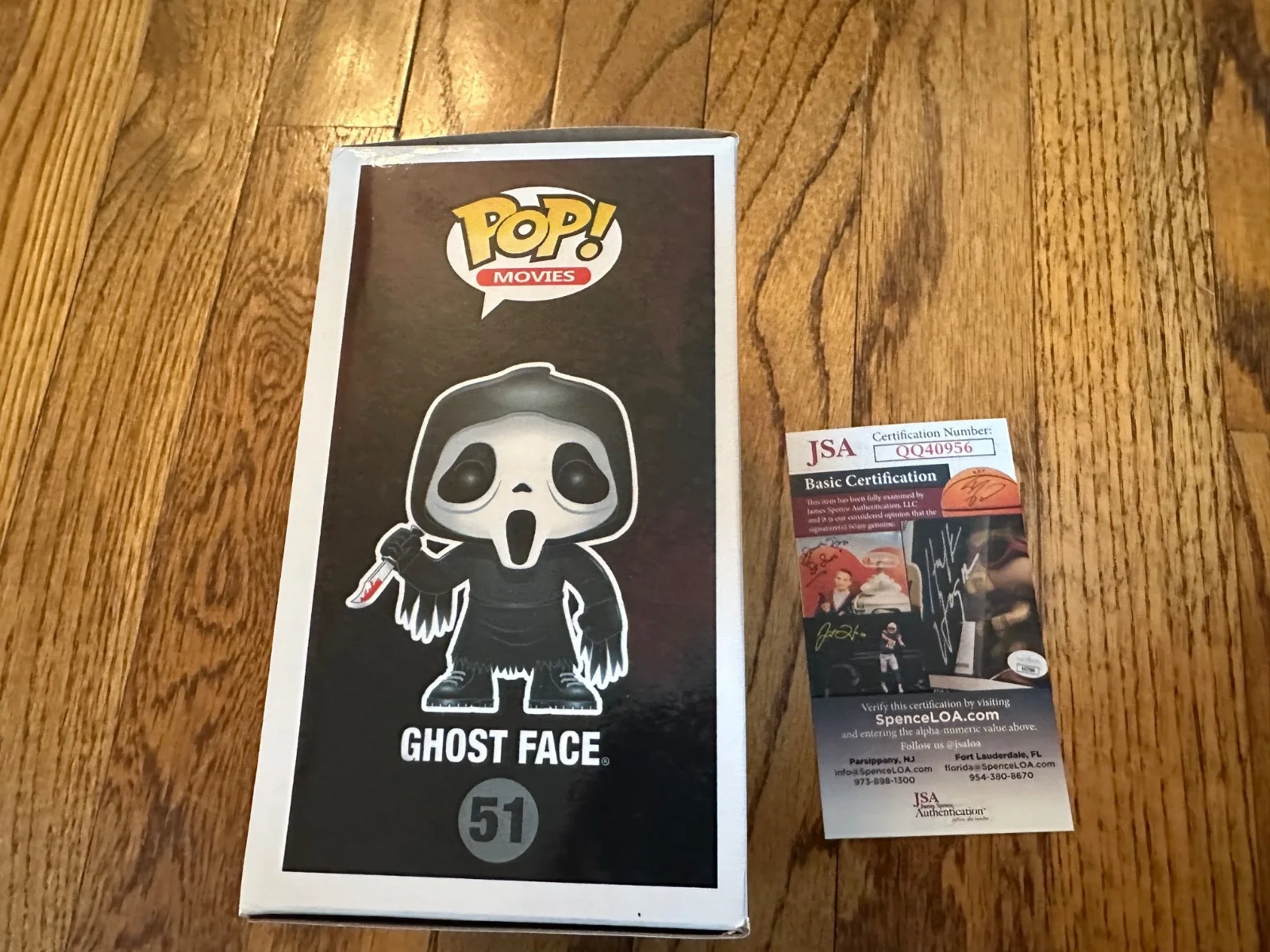 Dane Farwell — Funko Pop Movies Scream "Ghost Face" #51 Signed Autograph Dane Farwell JSA COA, изображение 5