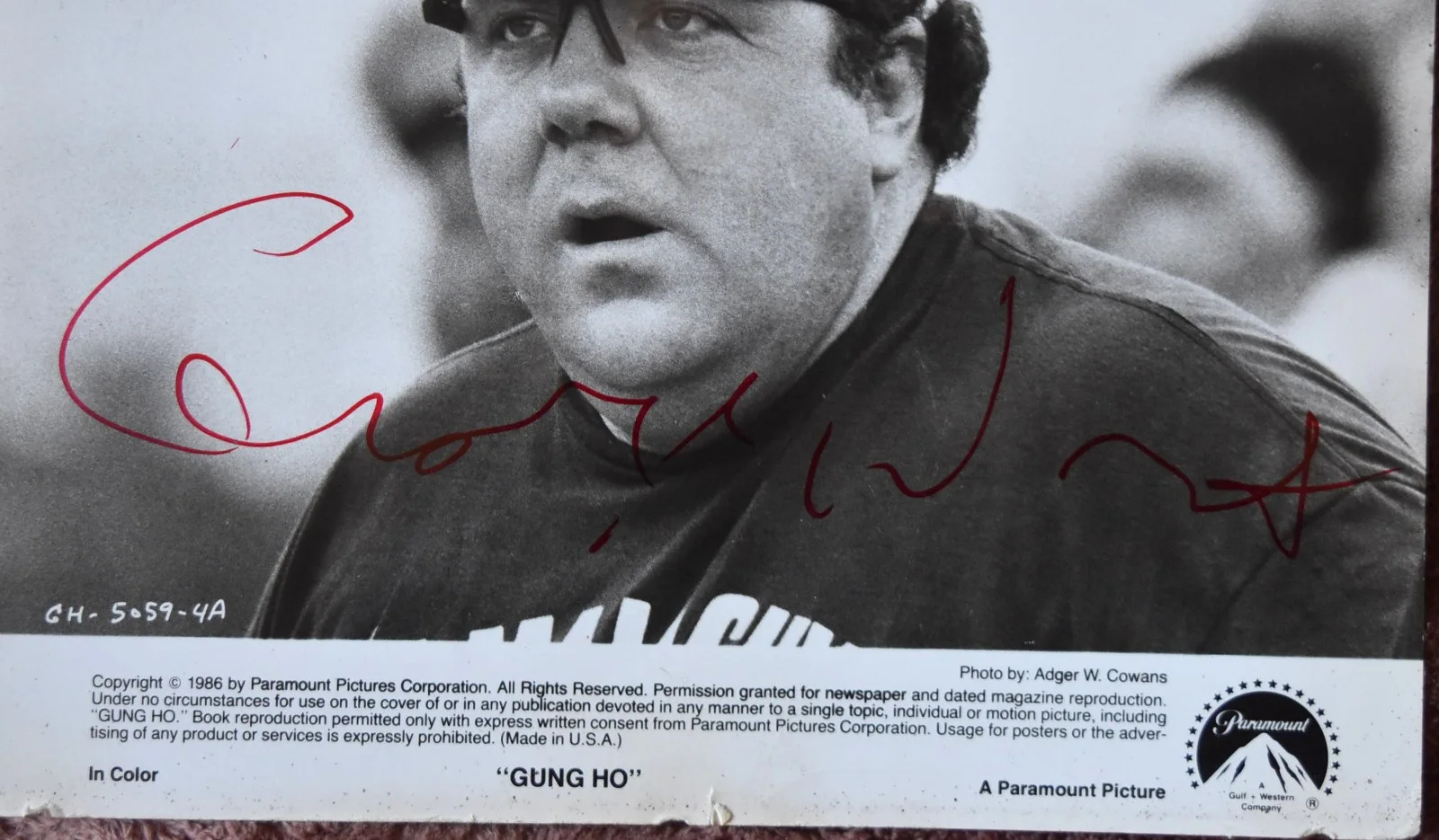 George Wendt (Gung Ho) Hand Signed Photo 10" X8", изображение 2