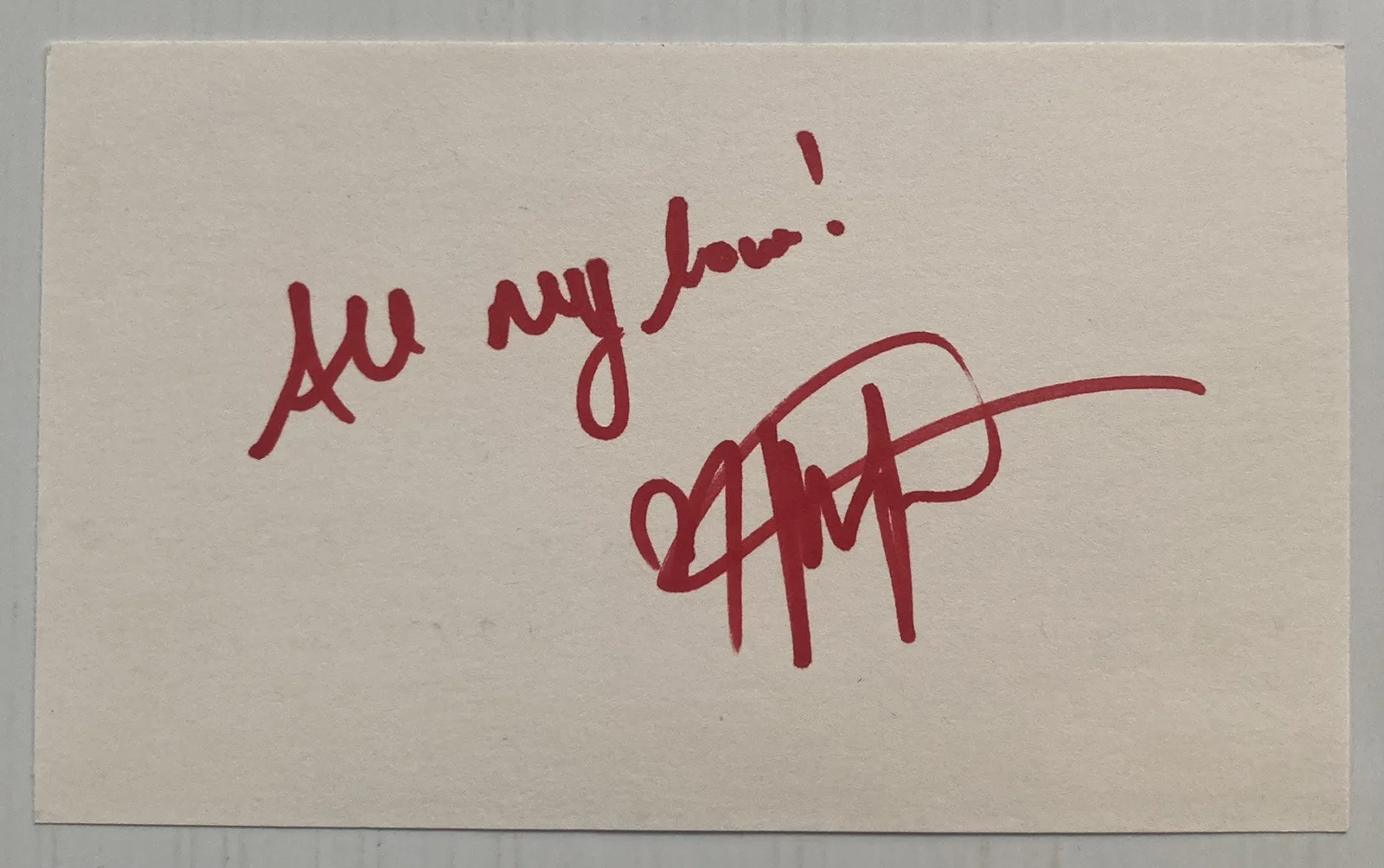 Melissa Joan Hart — Sabrina Melissa Joan Hart Signed Autograph 3x5 Index Card - JSA Cert - FREE S&H!, image 2