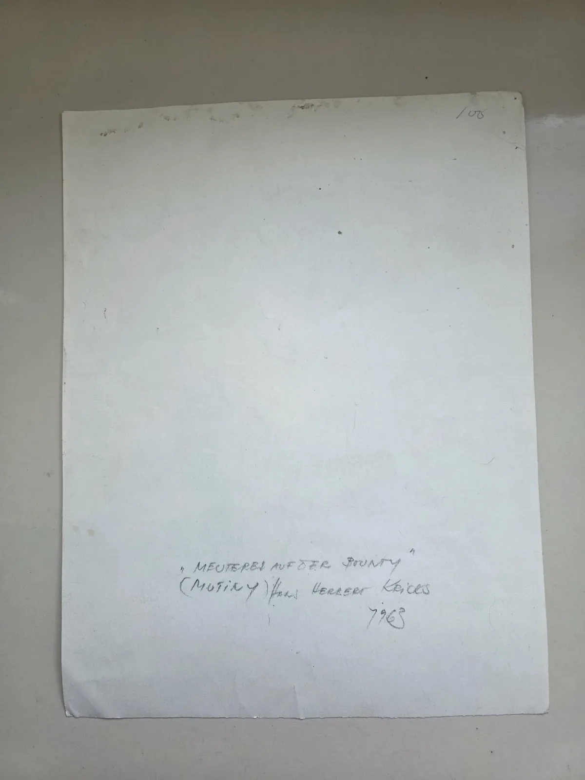 Hans Herbert Kricks — Clark Gable Caricature Mutiny on the Bounty 1963 11x14 Signed Hans H Kricks 1963, изображение 3
