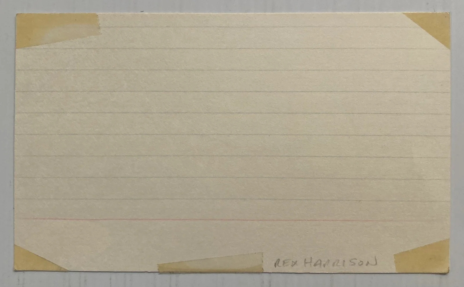 Rex Harrison — My Fair Lady Rex Harrison Signed Autograph 3x5 Index Card - JSA Cert - FREE S&H!, изображение 3