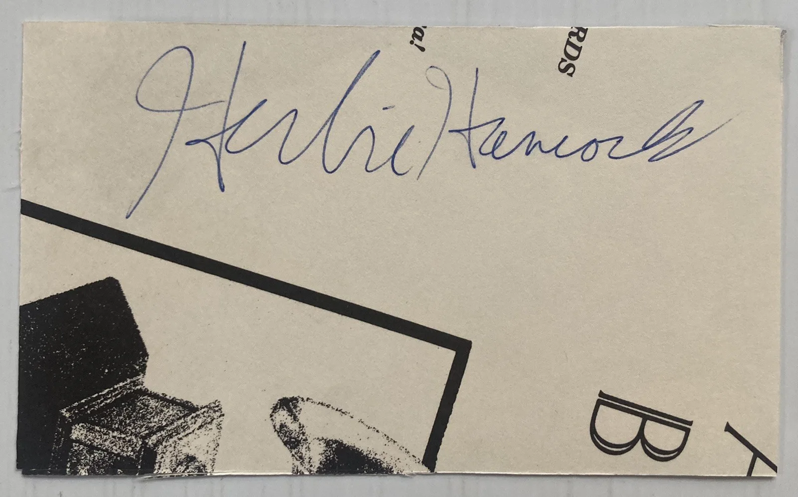 Herbie Hancock Signed Autograph 3x5 Cut Signature - JSA Cert - FREE S&H!, image 2
