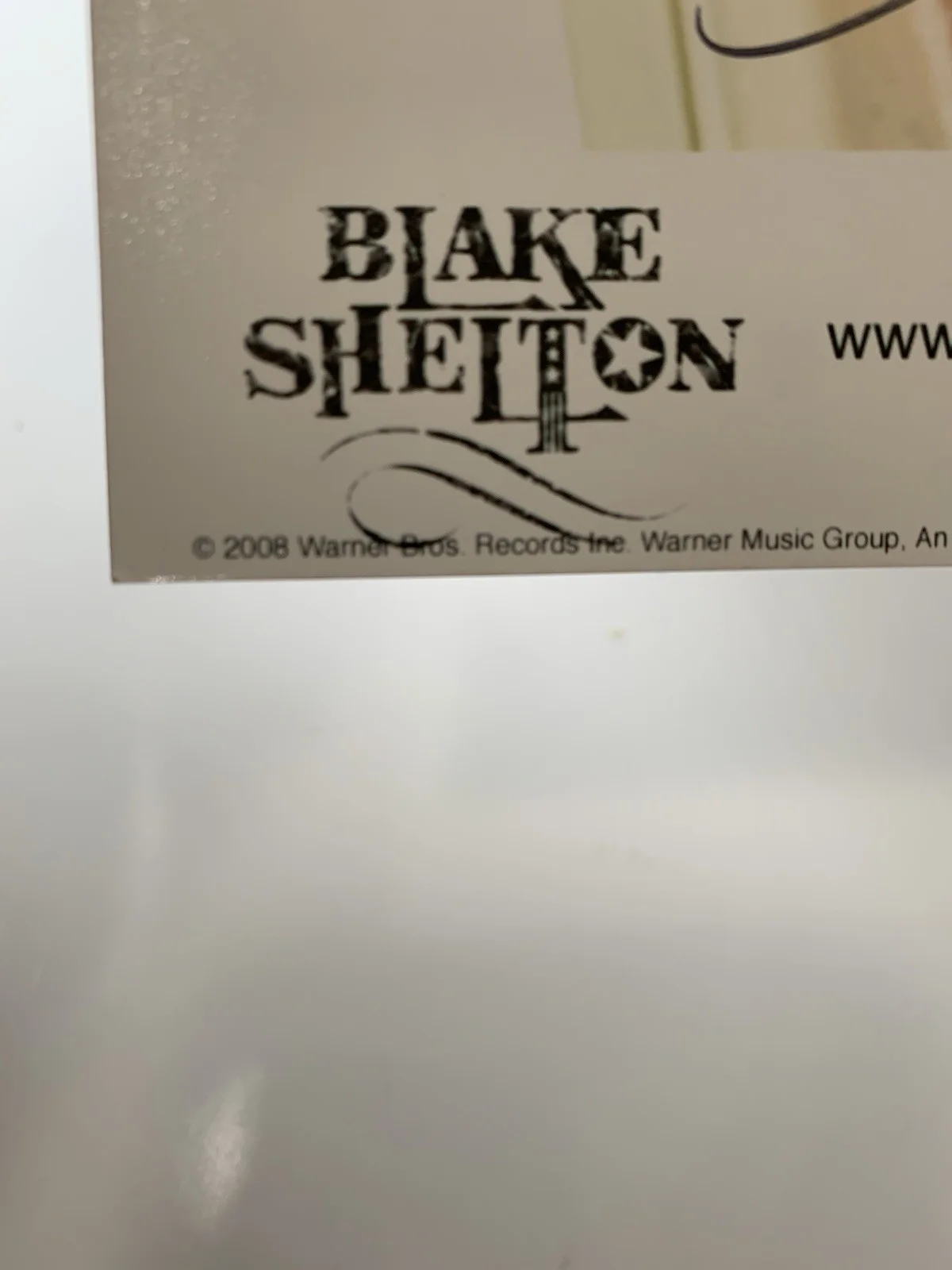 BLAKE SHELTON Autograph SIGNED 8 x 10 PHOTO COUNTRY MUSIC PROMO 2008 Warner Bros, изображение 4