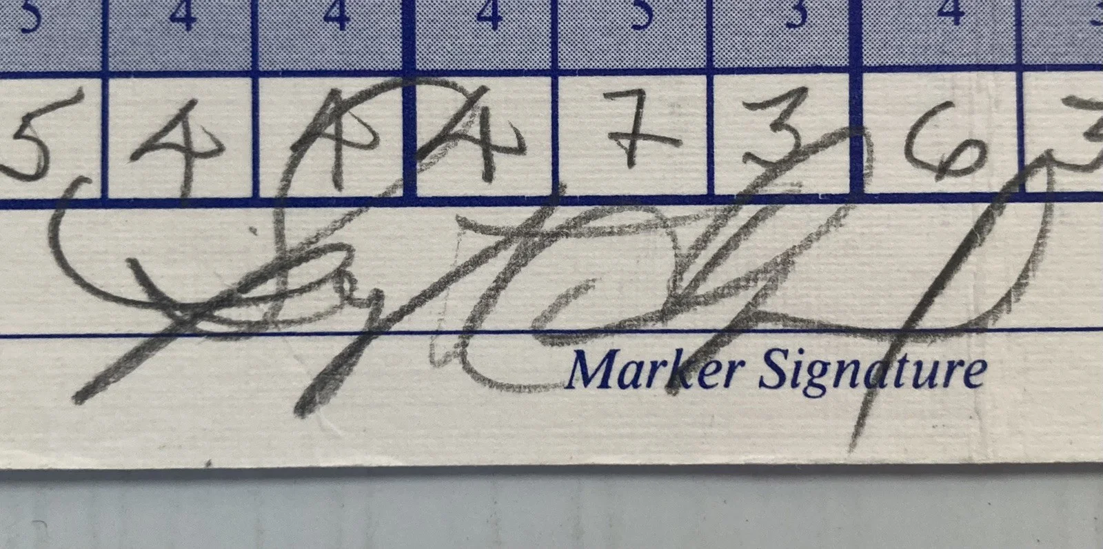 Bryant Gumbel — NBC CBS HBO Bryant Gumbel Signed Autograph Golf Scorecard - JSA Cert - FREE S&H!, image 3