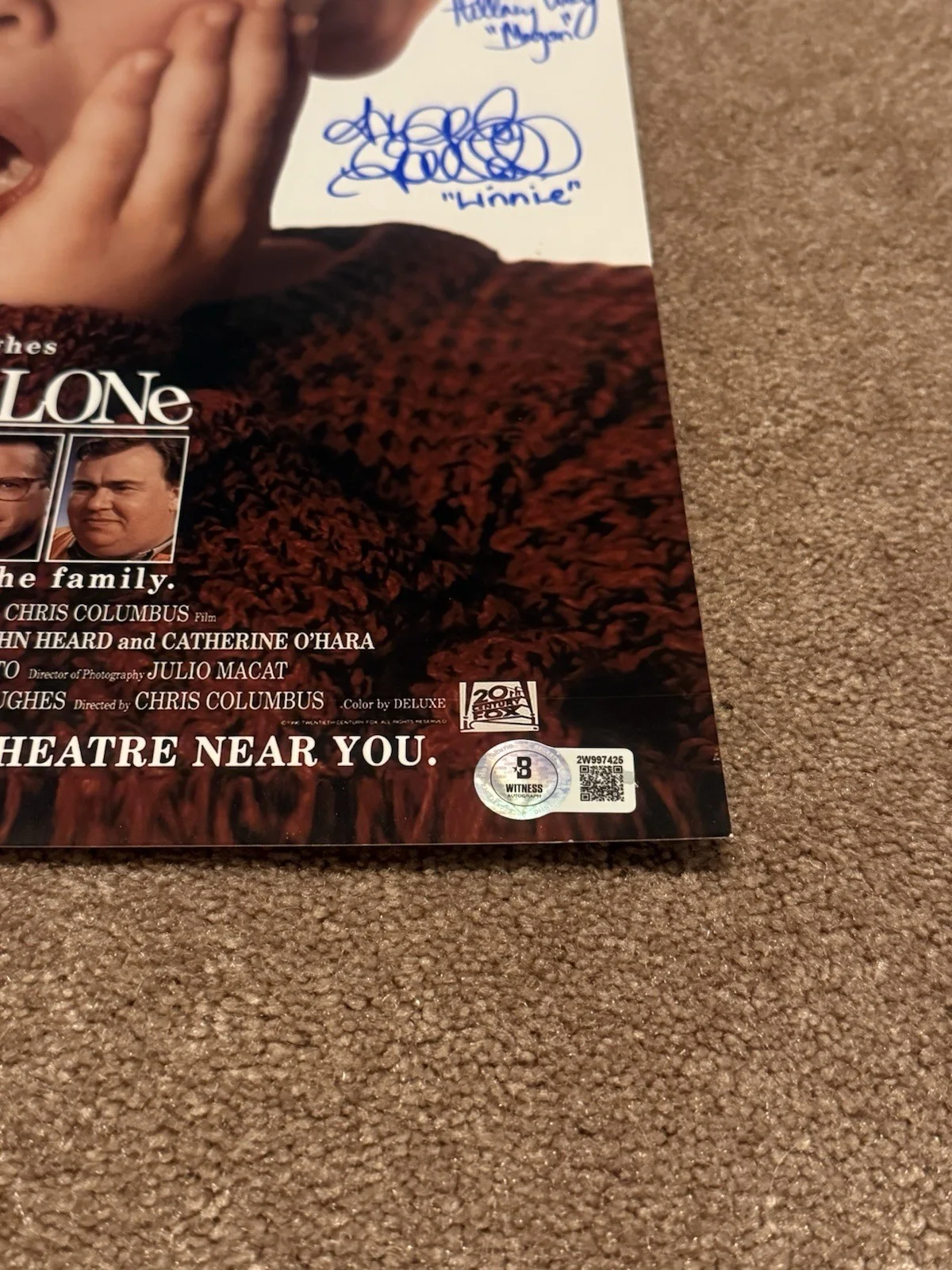 devin ratray — Home Alone | 11x17 Poster Cast-Signed by (11) with Gerry Bamman Beckett, изображение 4