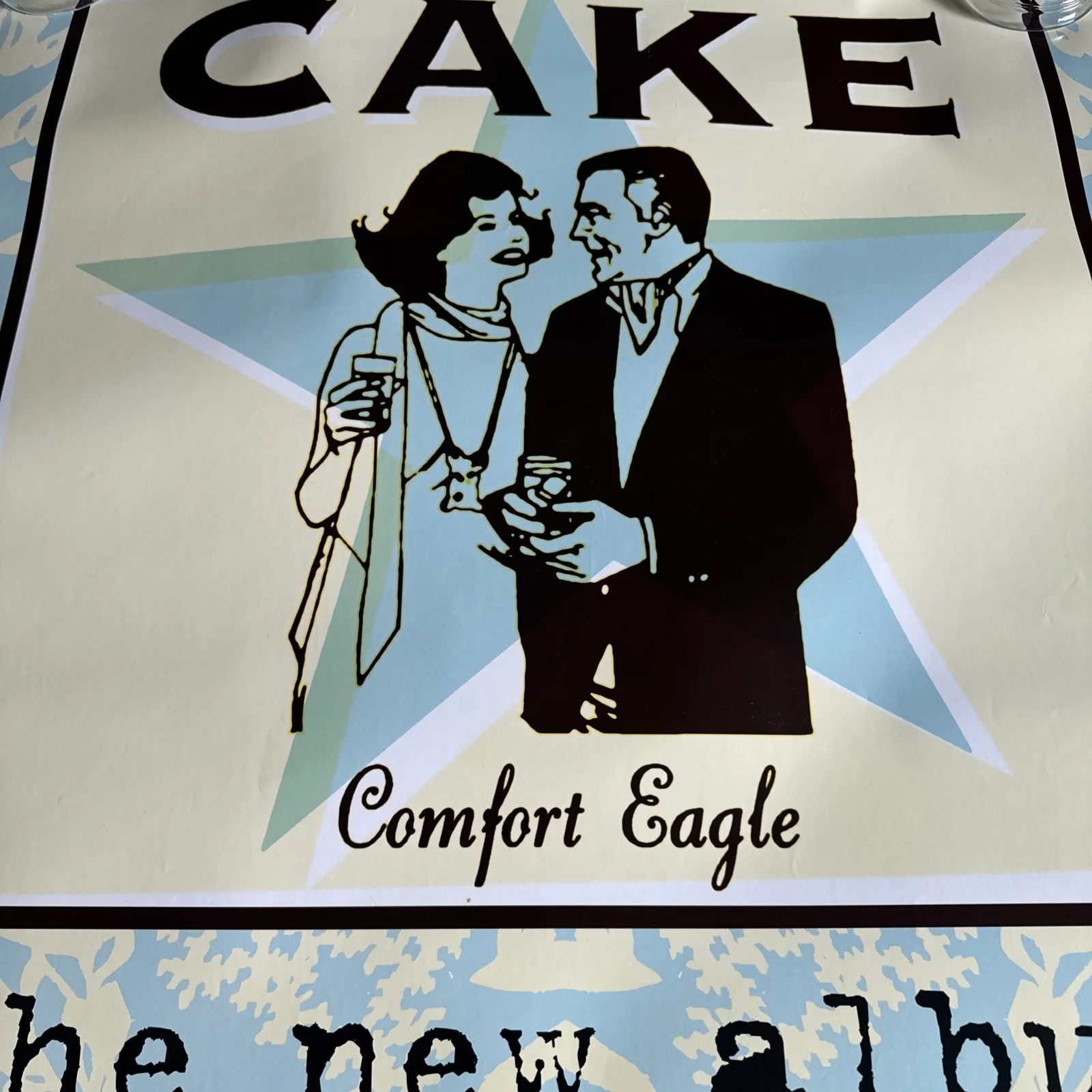 Rare! Cake Comfort Eagle promo Poster 2001 Vintage Short Skirt/long Jacket, image 4