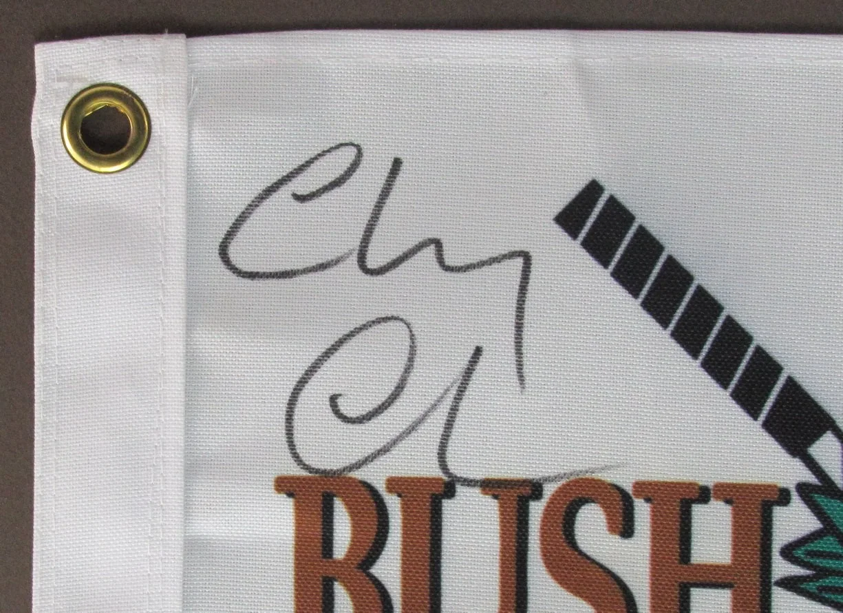 Chevy Chase Autographed Pin Flag Caddyshack Framed Beckett 205587, image 2
