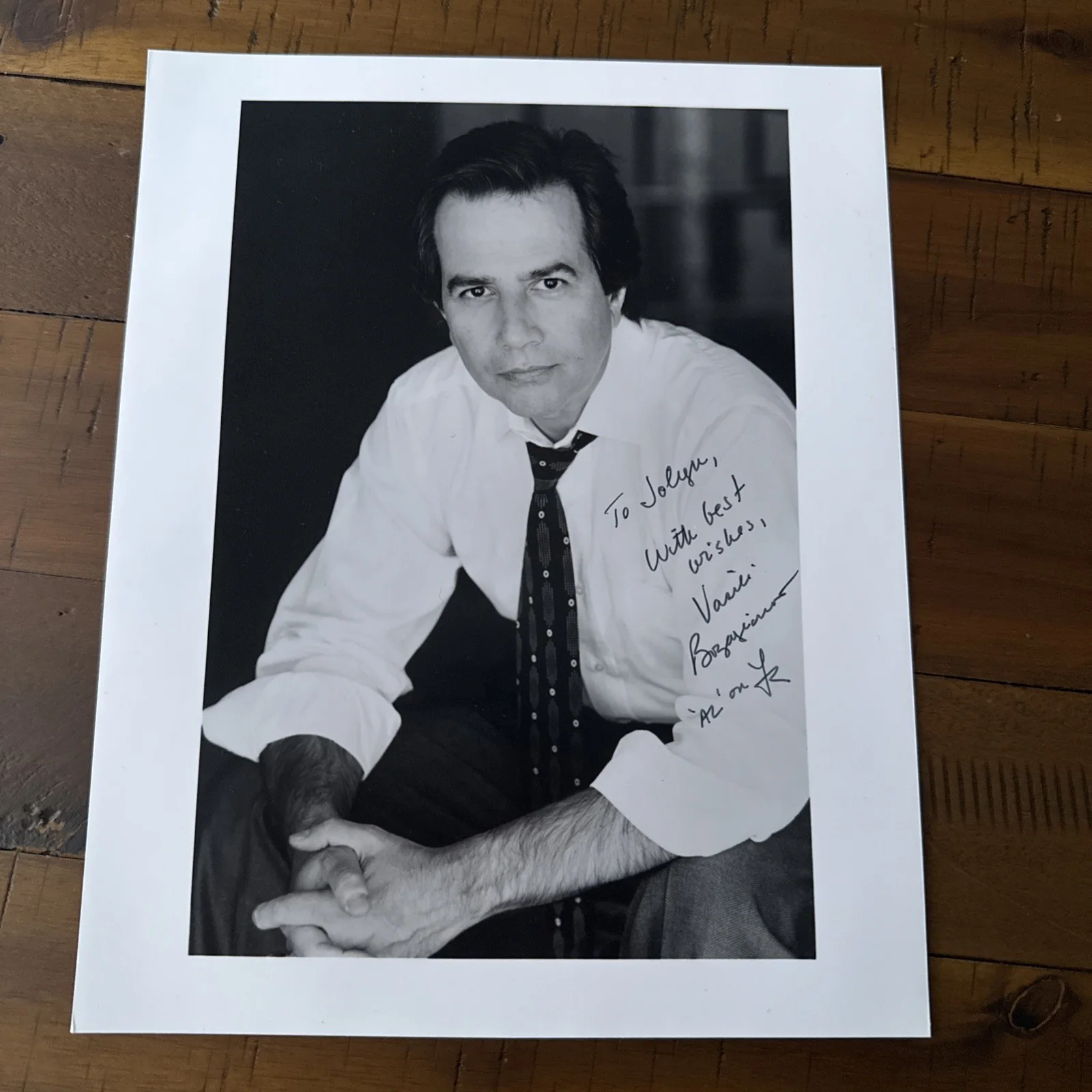Vasili Bogazianos — Vasili Bogazianos 8x10 Autograph Signed Photo All My Children Young & Restless, изображение 2