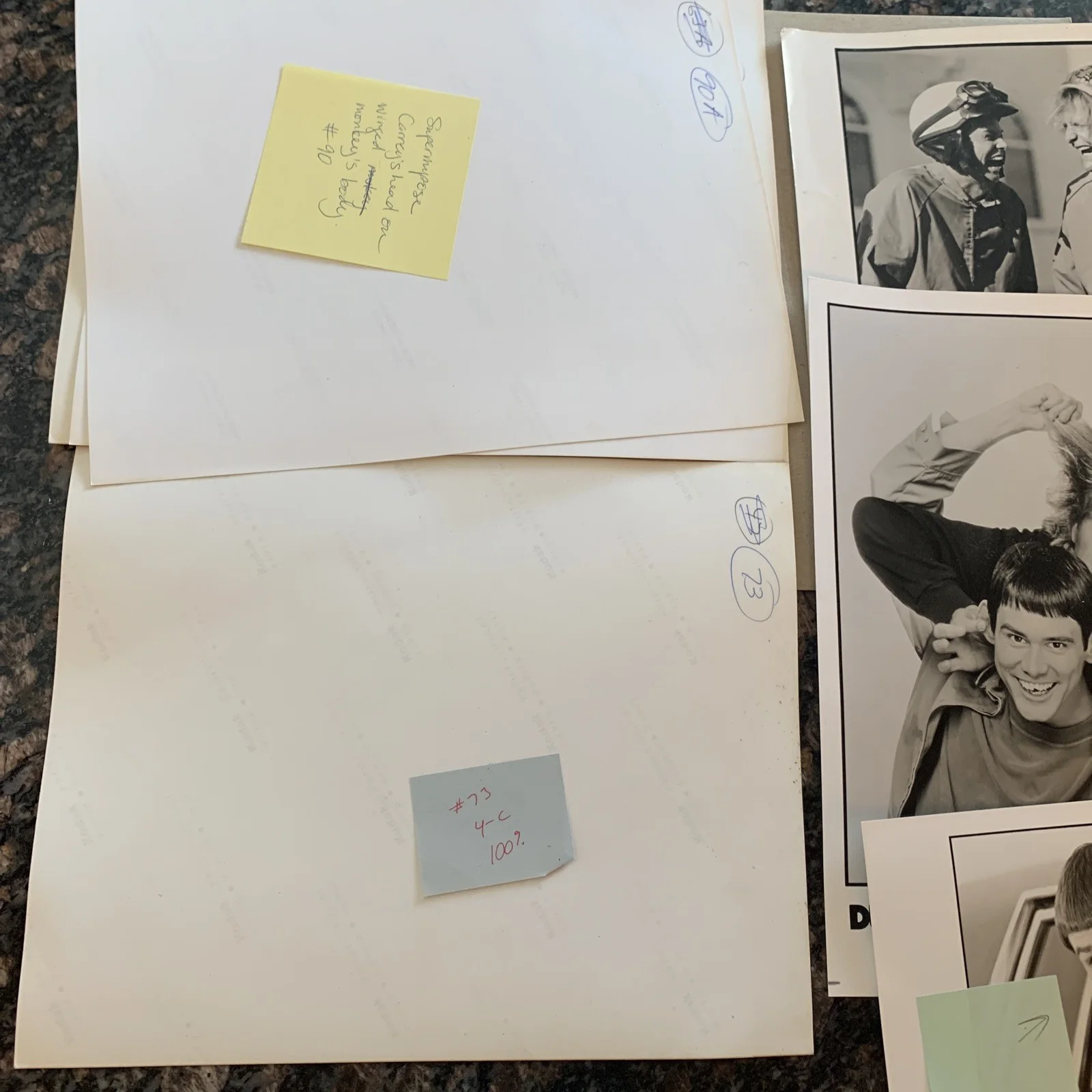 Jim Carrey Jeff Daniels 8x10 Photo Dumb and Dumber~The Mask Publishing Pic Lot, изображение 5