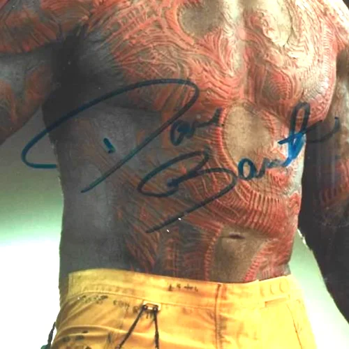 8 x 10 Hand Signed sketch by Dave Batista "Guardians of the Galaxy", изображение 2