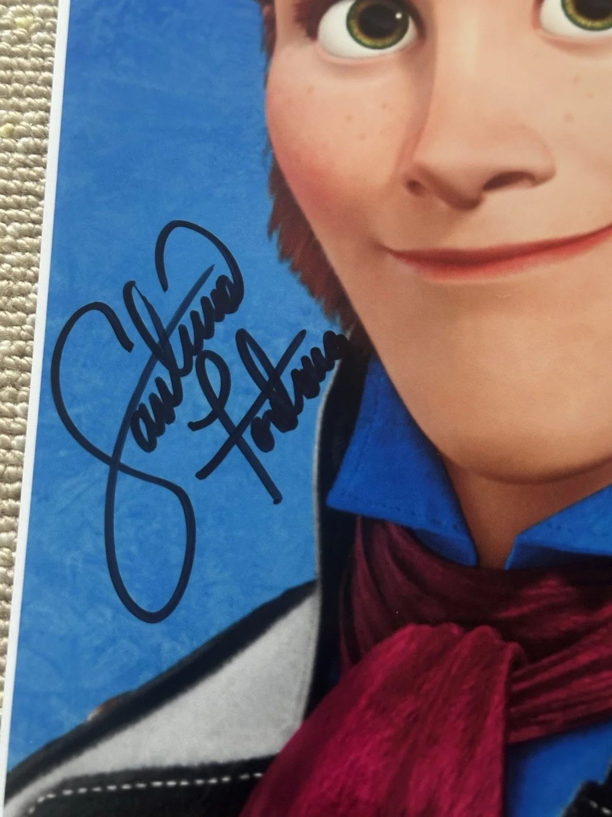 Santino Fontana Signed Hans From Disney Frozen Glossy Photo, image 2