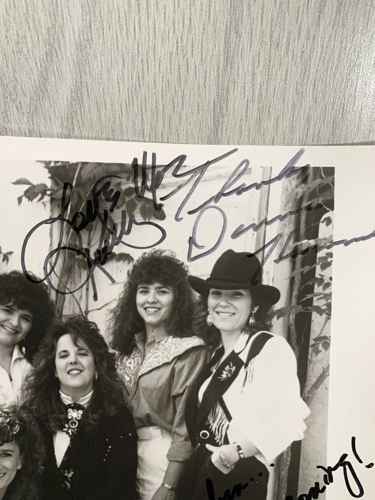 Country Western Wild Rose Band Signed Autograph Photo 8x10 1980’s 1990’s, изображение 3