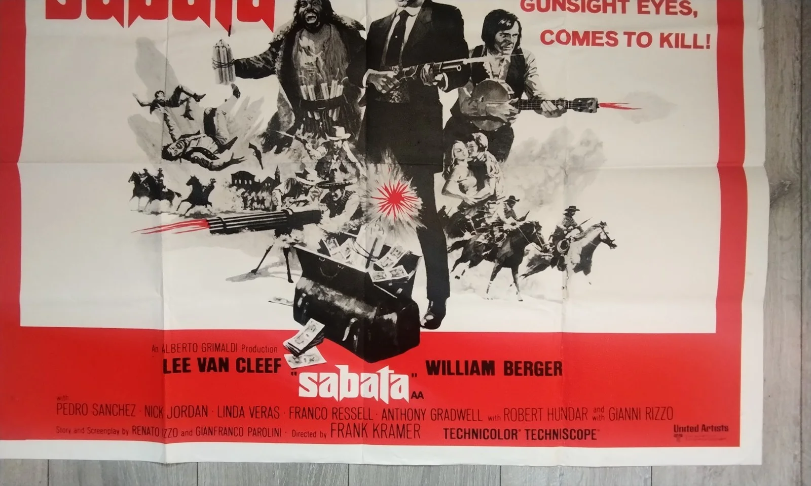 SABATA, QUAD POSTER, 1969, LEE VAN CLEEF., image 4