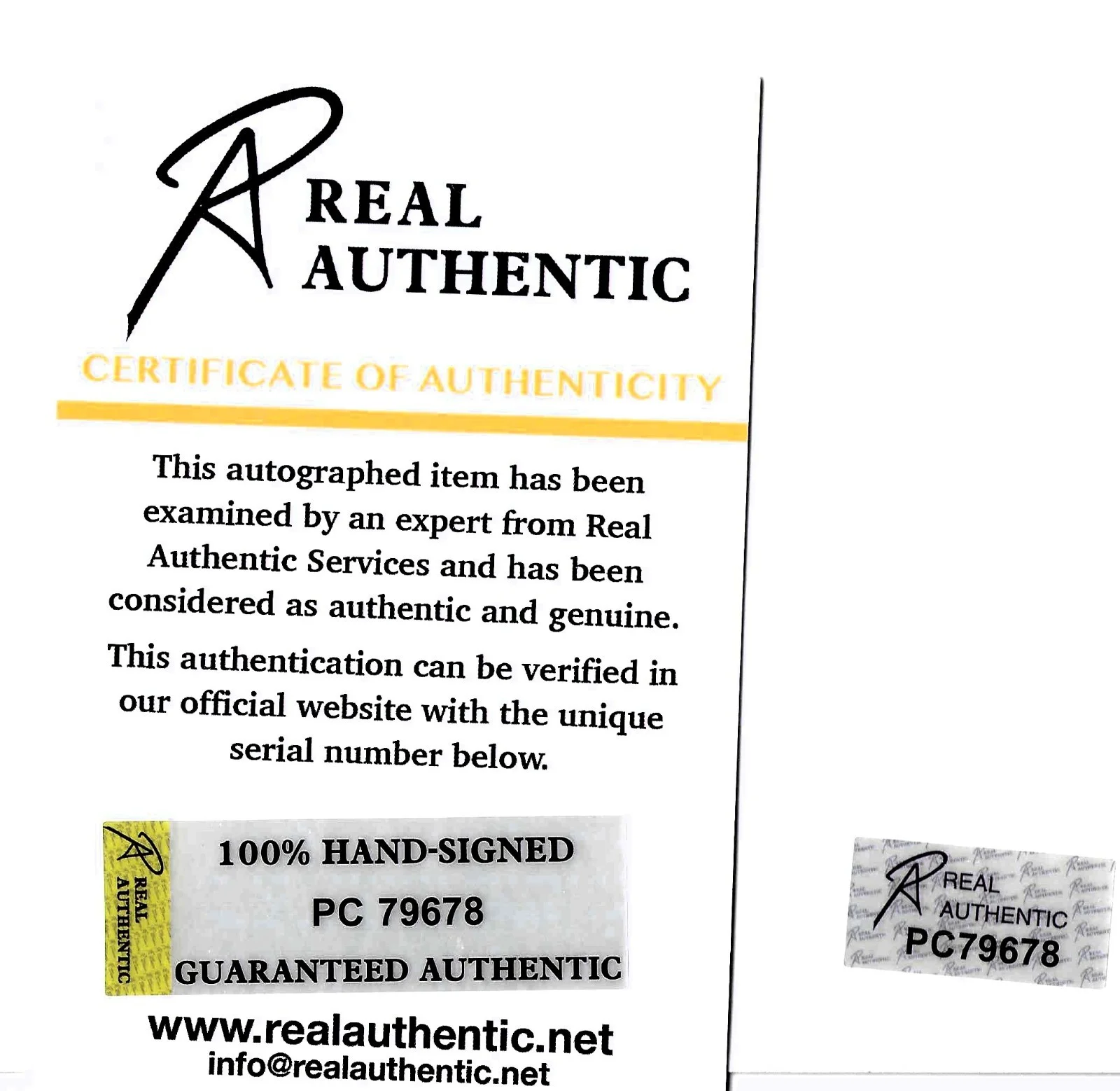 SHARON STONE SIGNED Basic Instinct, TOTAL RECALL Casino COA 8 ¼ x 11 ¾, image 3