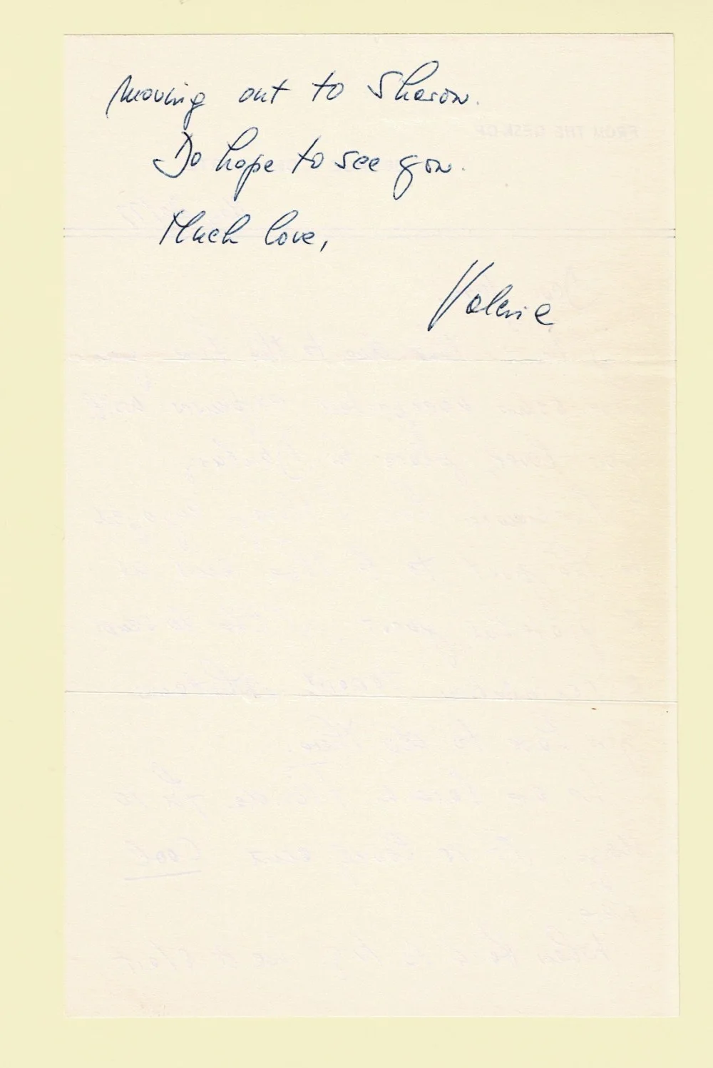 Valerie Pascal Delacorte — 1977 AUTOGRAPH LETTER by Hungarian Actress VALERIE DELACORTE offering help, image 2