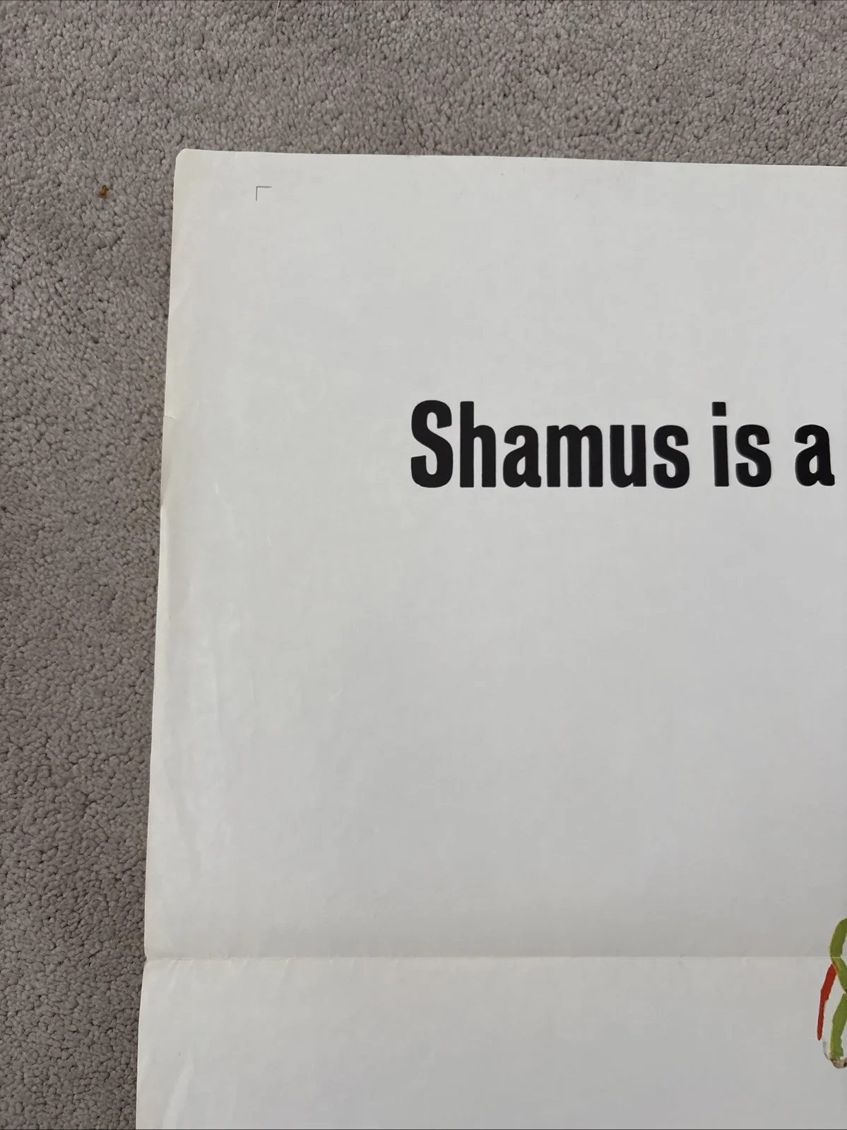 Shamus (1972) Original US One Sheet Movie Poster, image 2