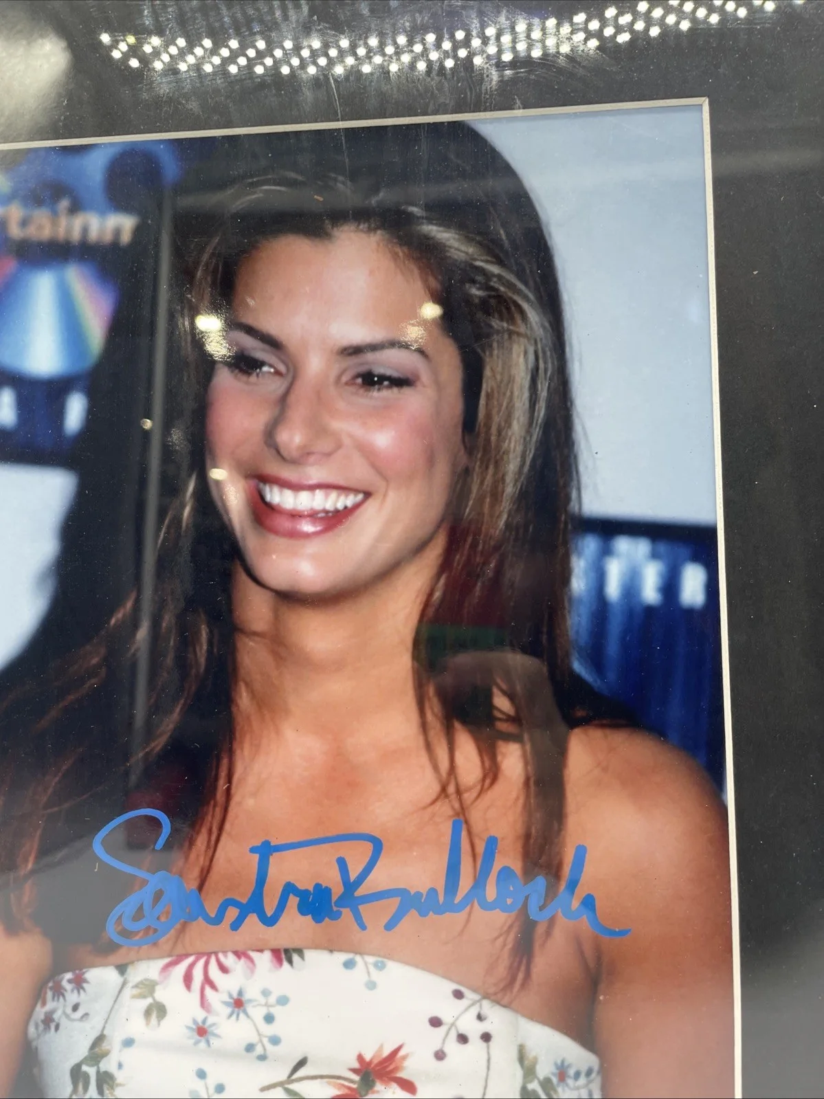 Sandra Bullock — Framed Autographed Sandra Bullock, No COA {20}, image 3