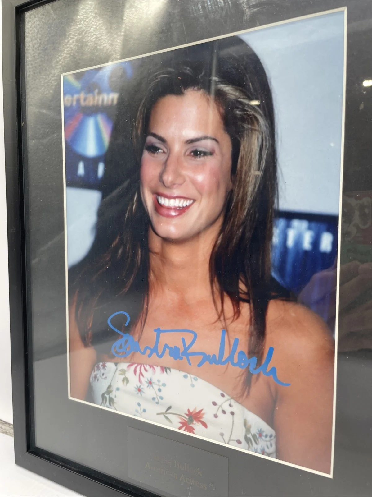 Sandra Bullock — Framed Autographed Sandra Bullock, No COA {20}, image 4