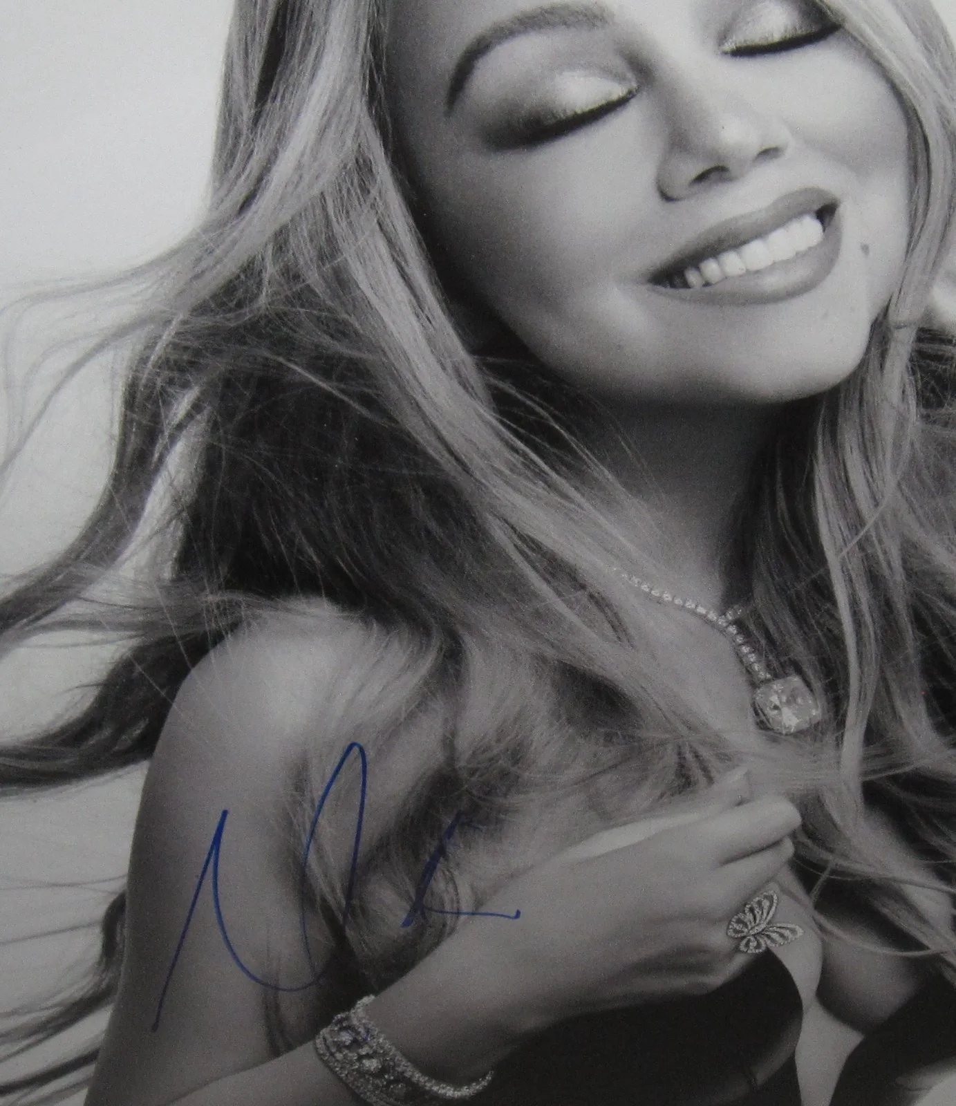 MARIAH CAREY SIGNED HERE FOR IT ALL ALBUM VINYL AUTOGRAPH POP MUSIC NYC JSA COA, изображение 4