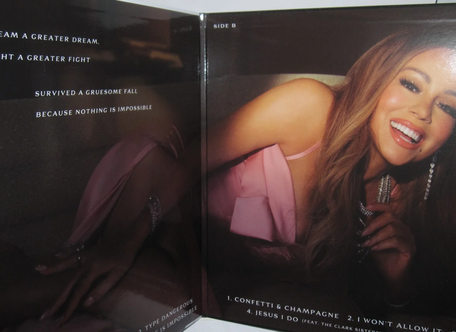 MARIAH CAREY SIGNED HERE FOR IT ALL ALBUM VINYL AUTOGRAPH POP MUSIC NYC JSA COA, изображение 5