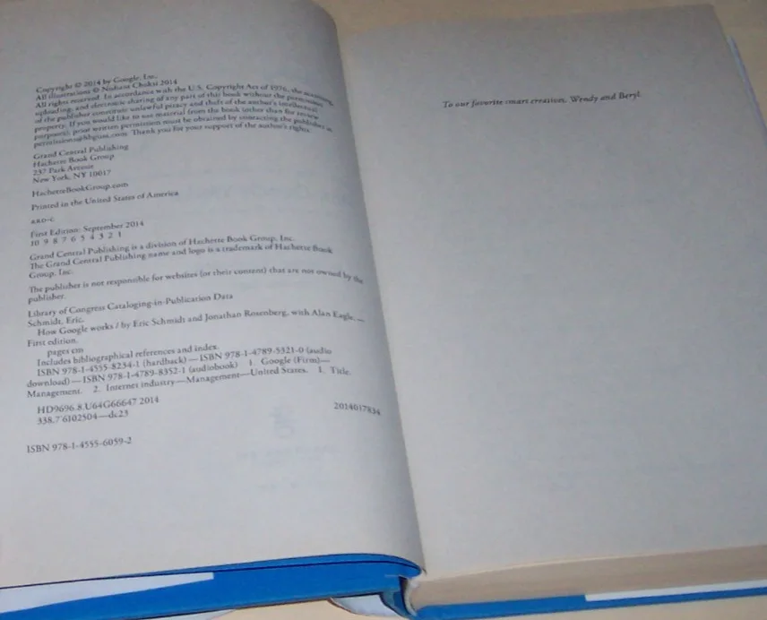 GOOGLE HOW IT WORKS BOOK FIRST EDITION signed autographed SCHMIDT ROSENBERG, image 4