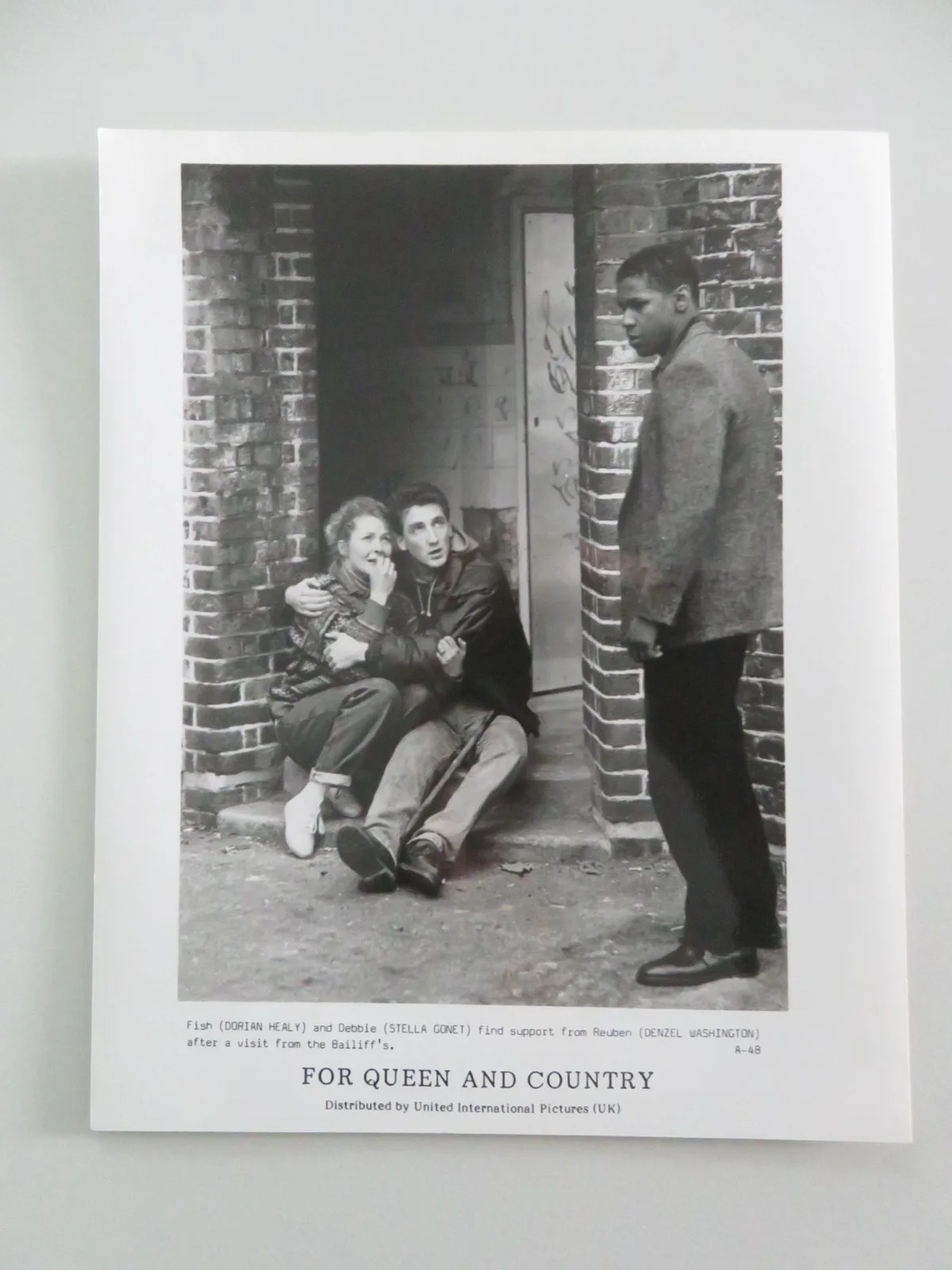 FOR QUEEN AND COUNTRY MOVIE STILL PHOTO LOT OF 6 DENZEL WASHINGTON D. HEALY 1988, изображение 5