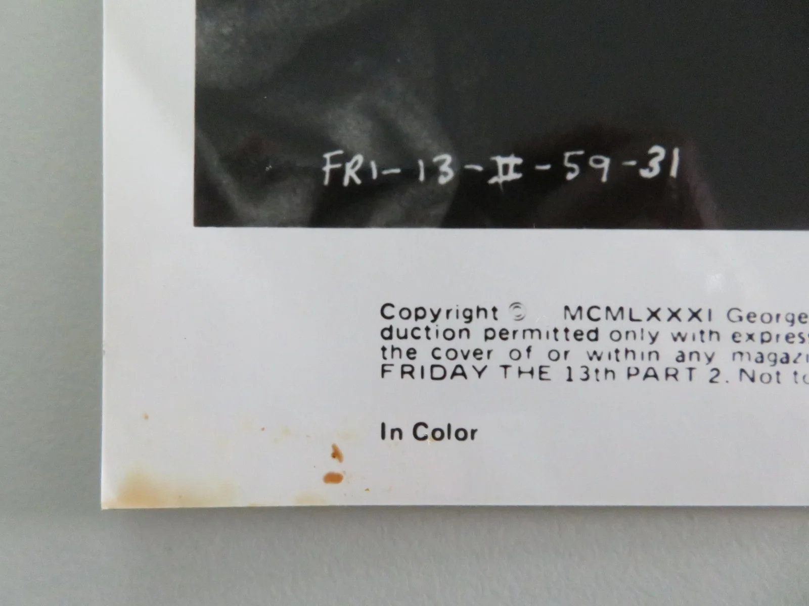 FRIDAY THE 13TH: PART 2 MOVIE STILL PHOTO LOT OF 2 JASON VOORHEES AMY STEEL 1981, изображение 5