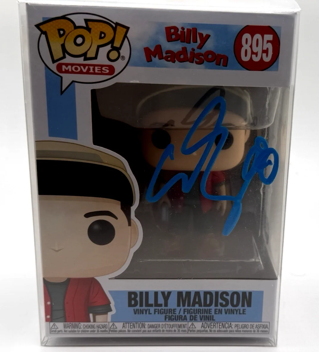 Adam Sandler — Adam Sandler Signed Funko Pop Billy Madison #895 Autographed BAS Certified, image 3