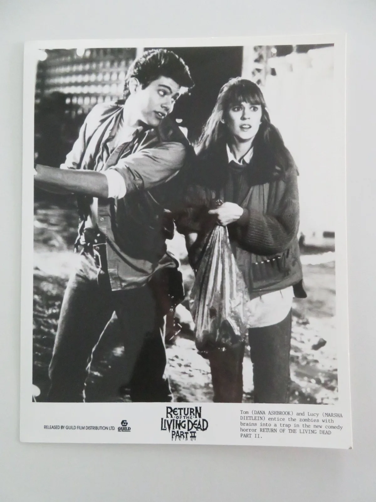 RETURN OF THE LIVING DEAD PART II MOVIE STILL PHOTO LOT OF 5 DANA ASHBROOK 1988, изображение 3