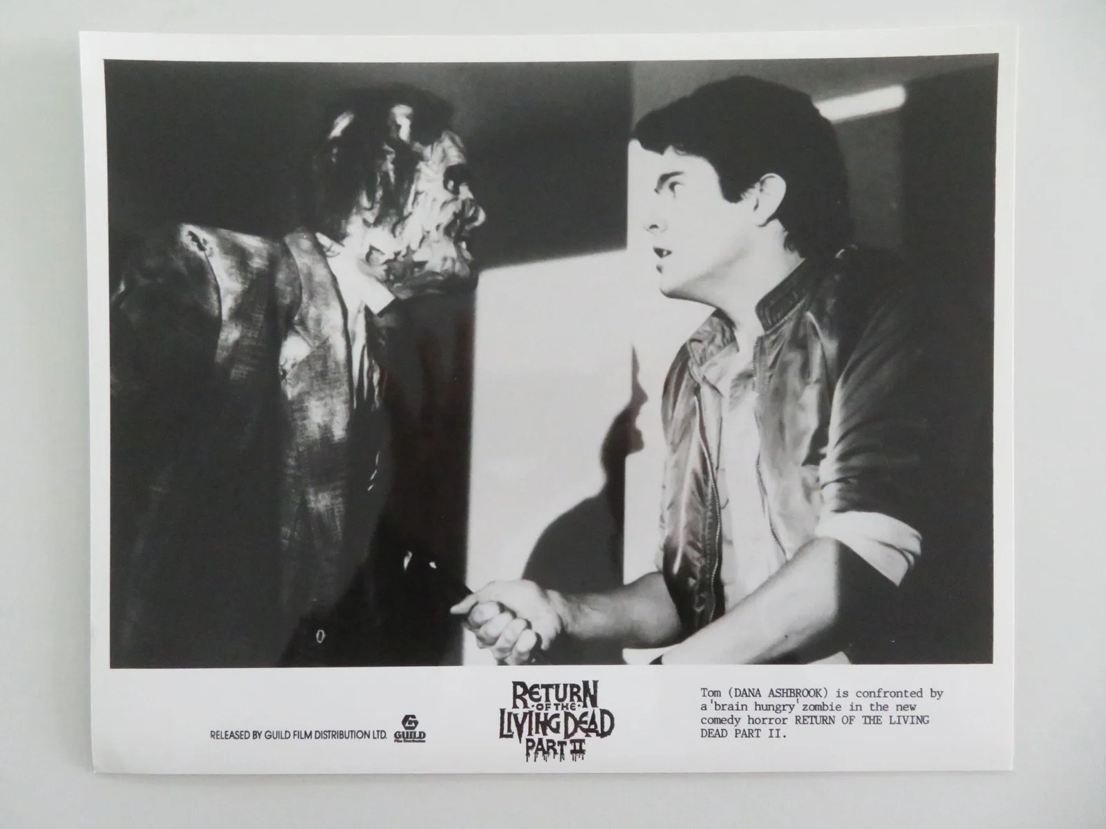RETURN OF THE LIVING DEAD PART II MOVIE STILL PHOTO LOT OF 5 DANA ASHBROOK 1988, изображение 5