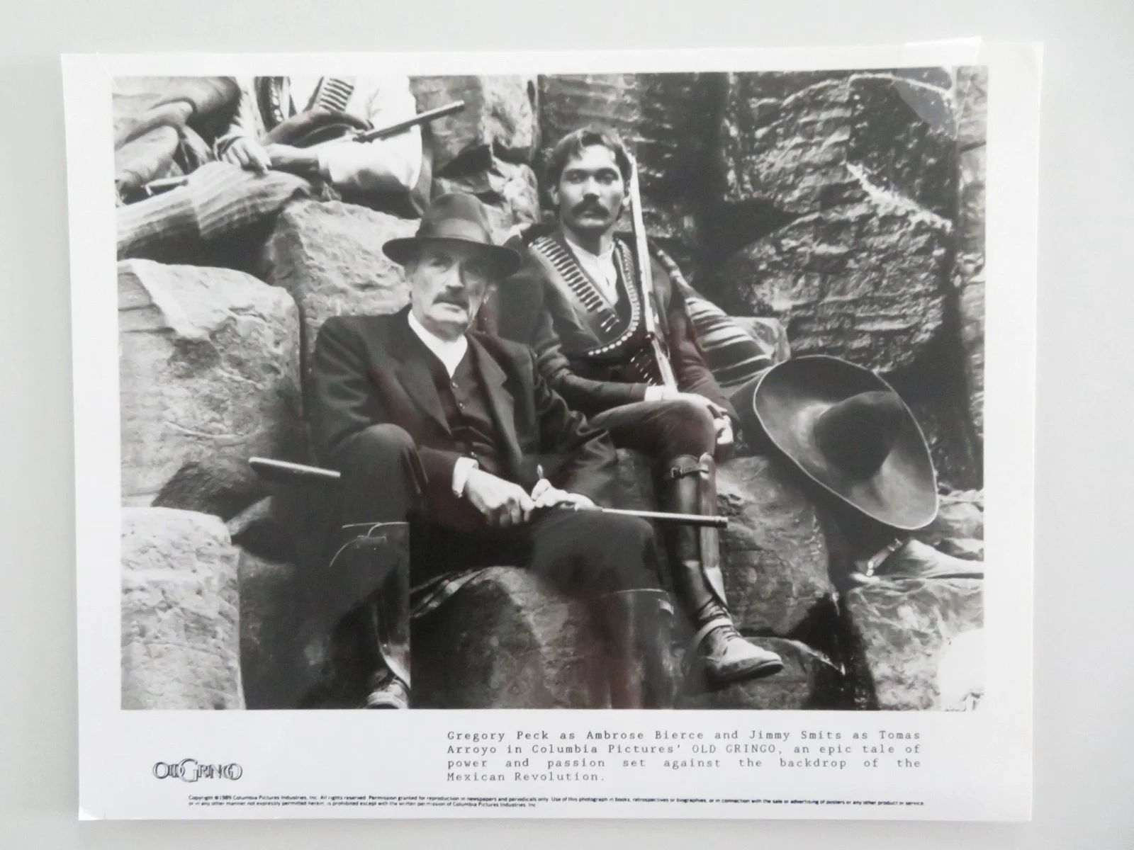 OLD GRINGO MOVIE STILL PHOTO LOT OF 3 GREGORY PECK JANE FONDA 1989, изображение 3