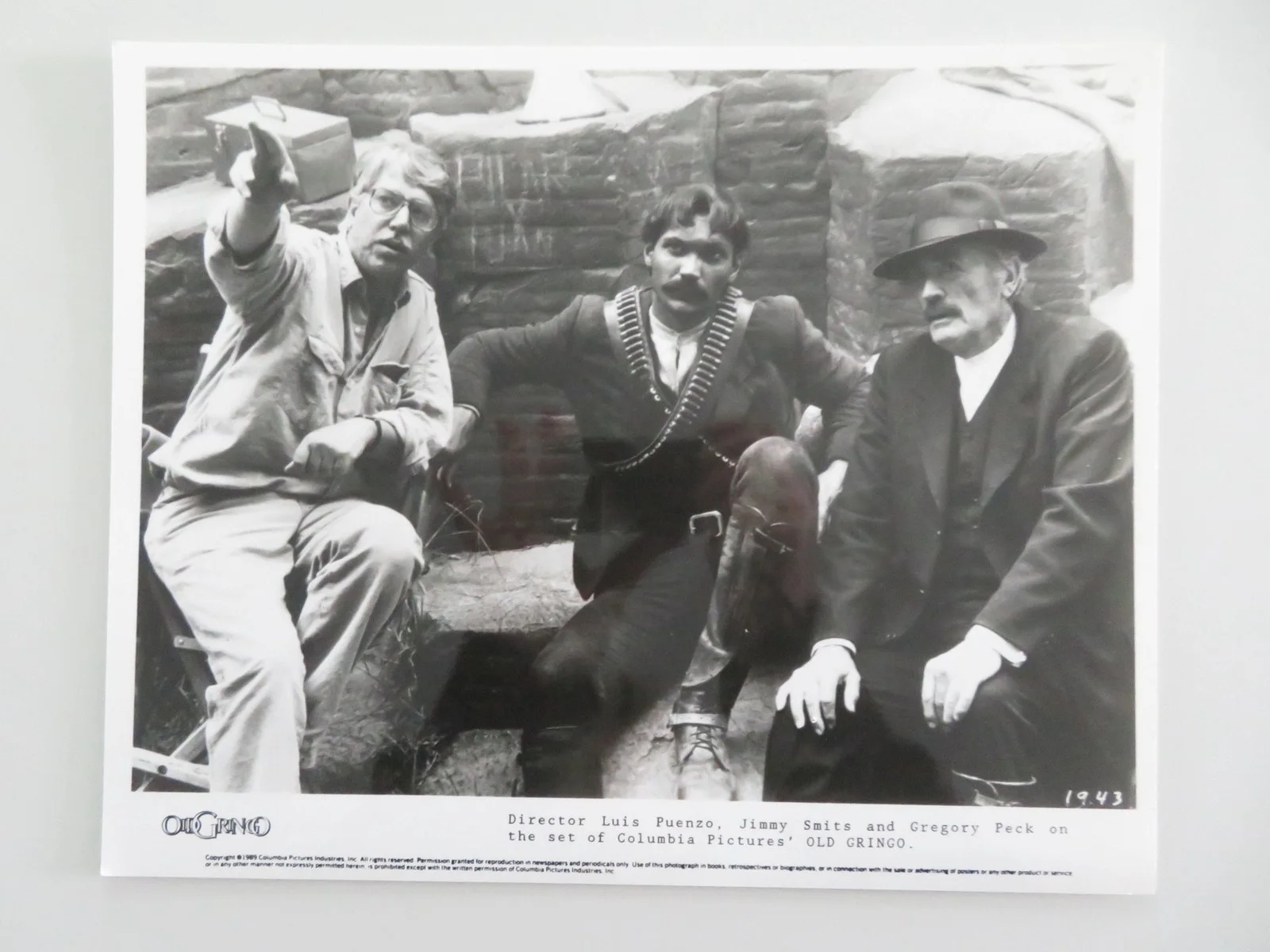 OLD GRINGO MOVIE STILL PHOTO LOT OF 3 GREGORY PECK JANE FONDA 1989, изображение 5