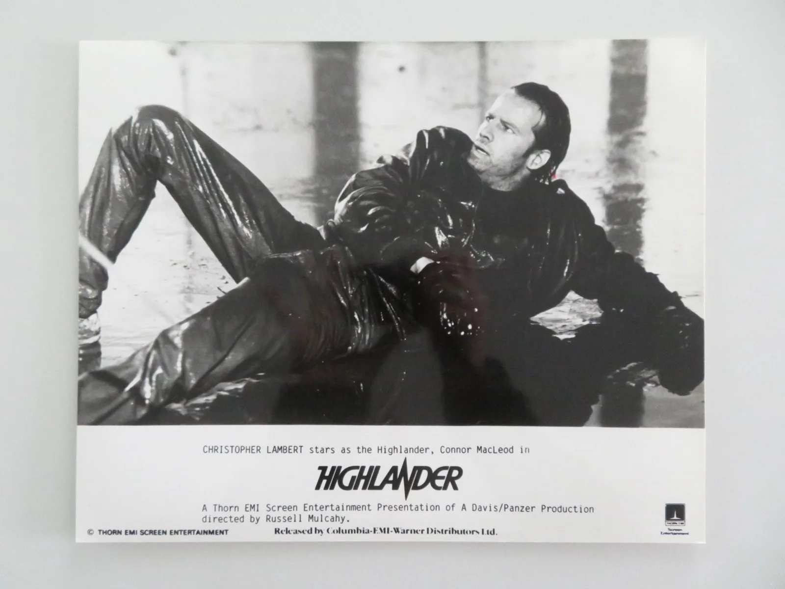 HIGHLANDER MOVIE STILL PHOTO LOT OF 3 CHRISTOPHER LAMBERT SEAN CONNERY 1986, изображение 3