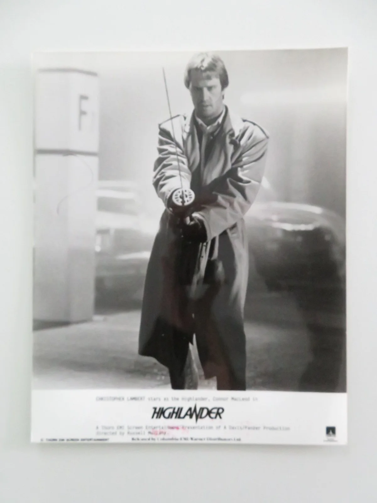 HIGHLANDER MOVIE STILL PHOTO LOT OF 3 CHRISTOPHER LAMBERT SEAN CONNERY 1986, изображение 5