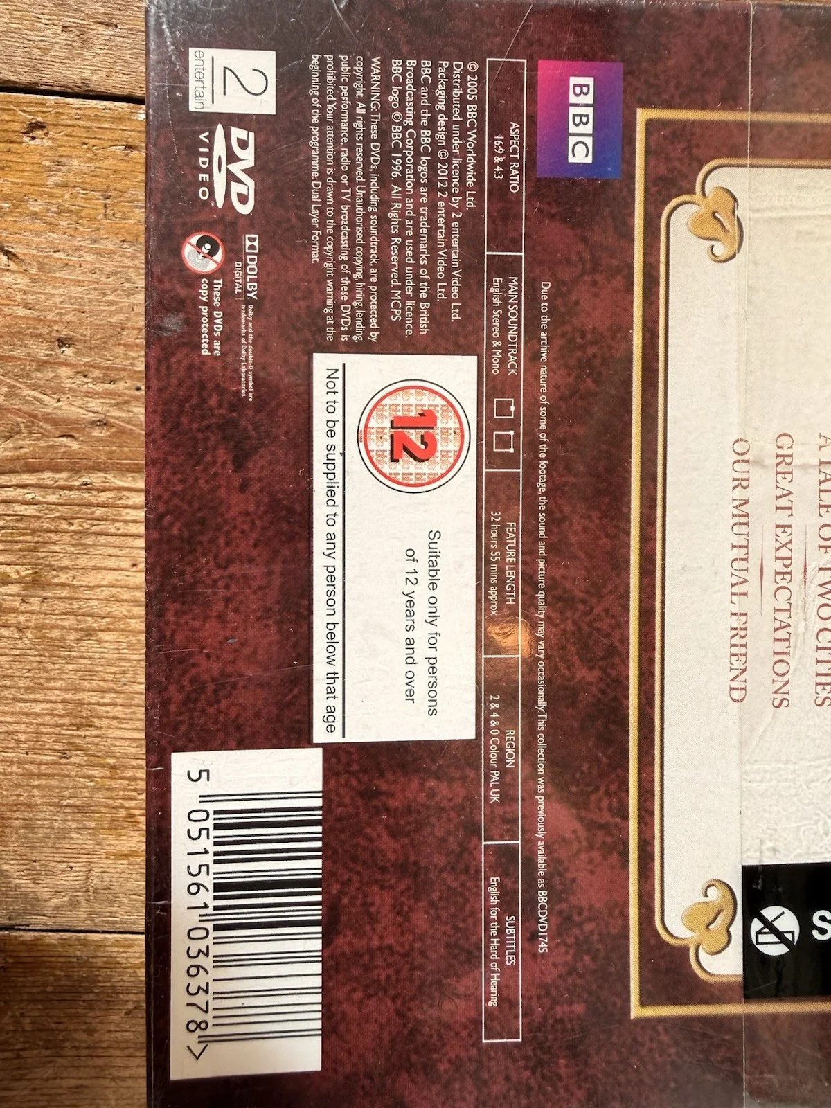 The Charles Dickens Collection Dvd Boxset BBC 12 Discs 2005 NEW SEALED, image 4