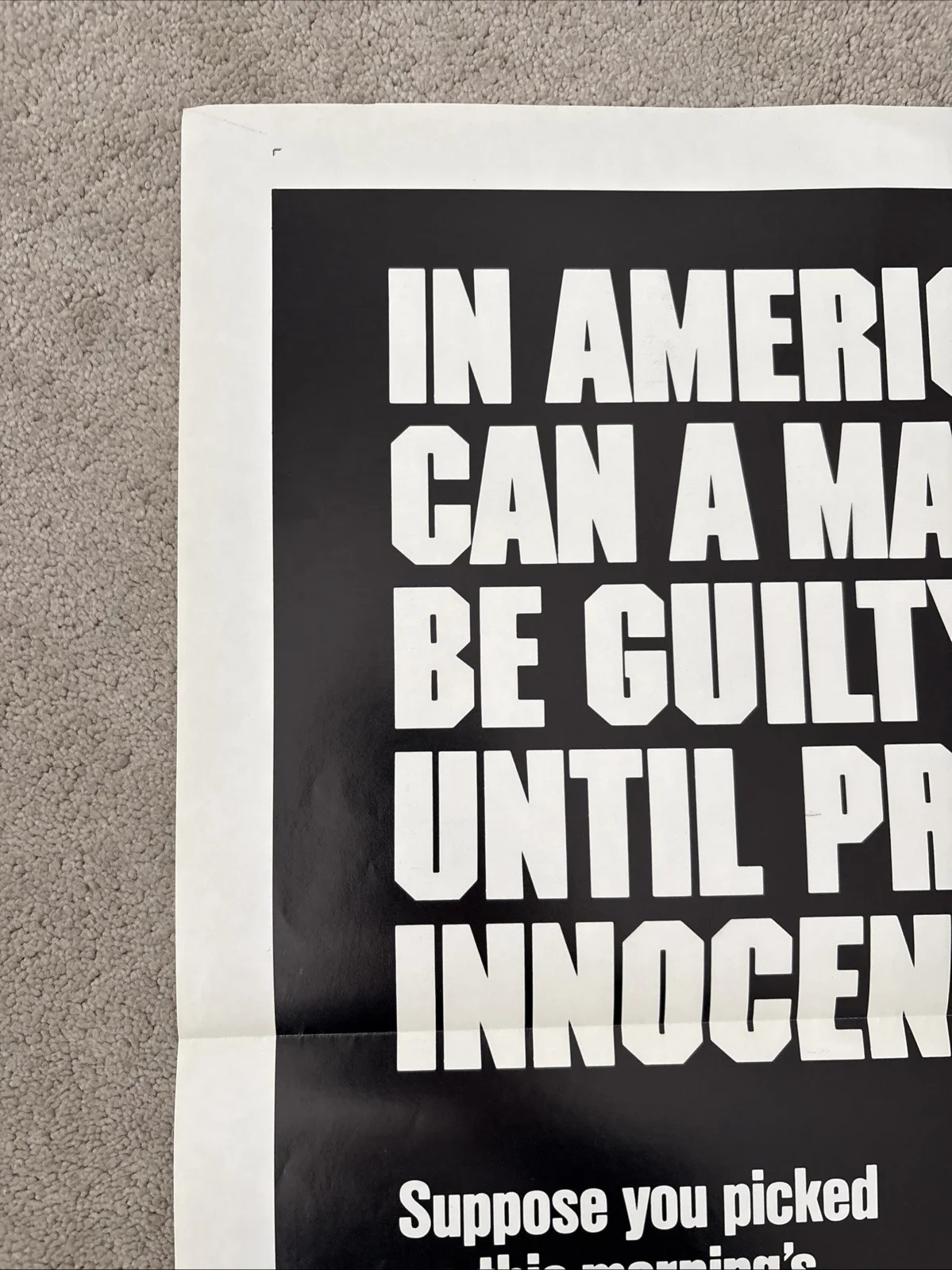 Absence Of Malice (1981) Original US One Sheet Movie Poster, image 2