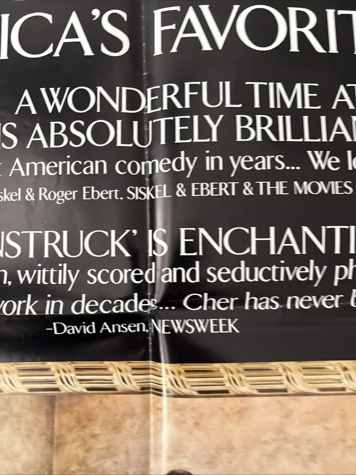 Moonstruck (1987) Original US One Sheet Movie Poster, image 5