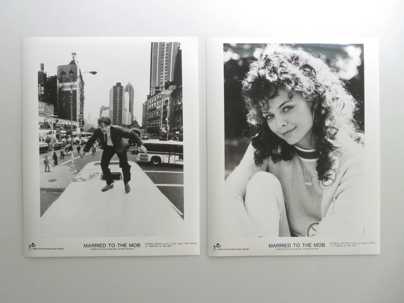MARRIED TO THE MOB MOVIE STILL PHOTO LOT OF 11 MATTHEW MODINE M. PFEIFFER 1988, изображение 3
