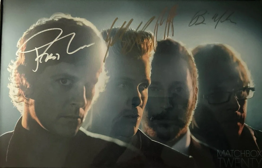 Matchbox 20 Band Autographed 11”By 17” Poster Framed In Black! Ready To Display!, изображение 2