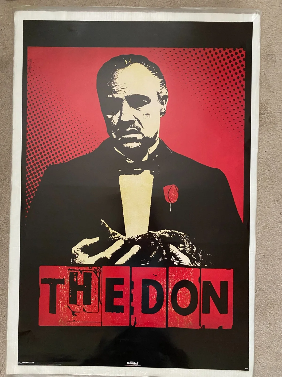 THE GODFATHER "THE DON" original pyramid movie poster 2008 LARGE 24x36 inch, изображение 2