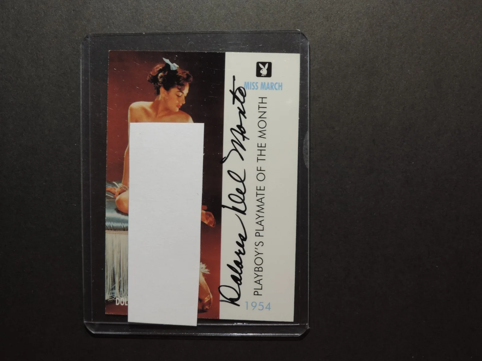 Dolores Del Monte — Dolores Del Monte Hand Signed Playboy autographed Card No 3 MINT