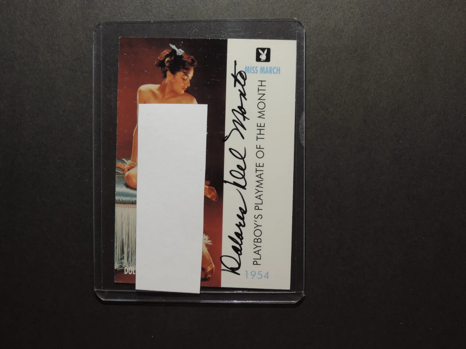 Dolores Del Monte — Dolores Del Monte Hand Signed Playboy autographed Card No 3 MINT, изображение 2