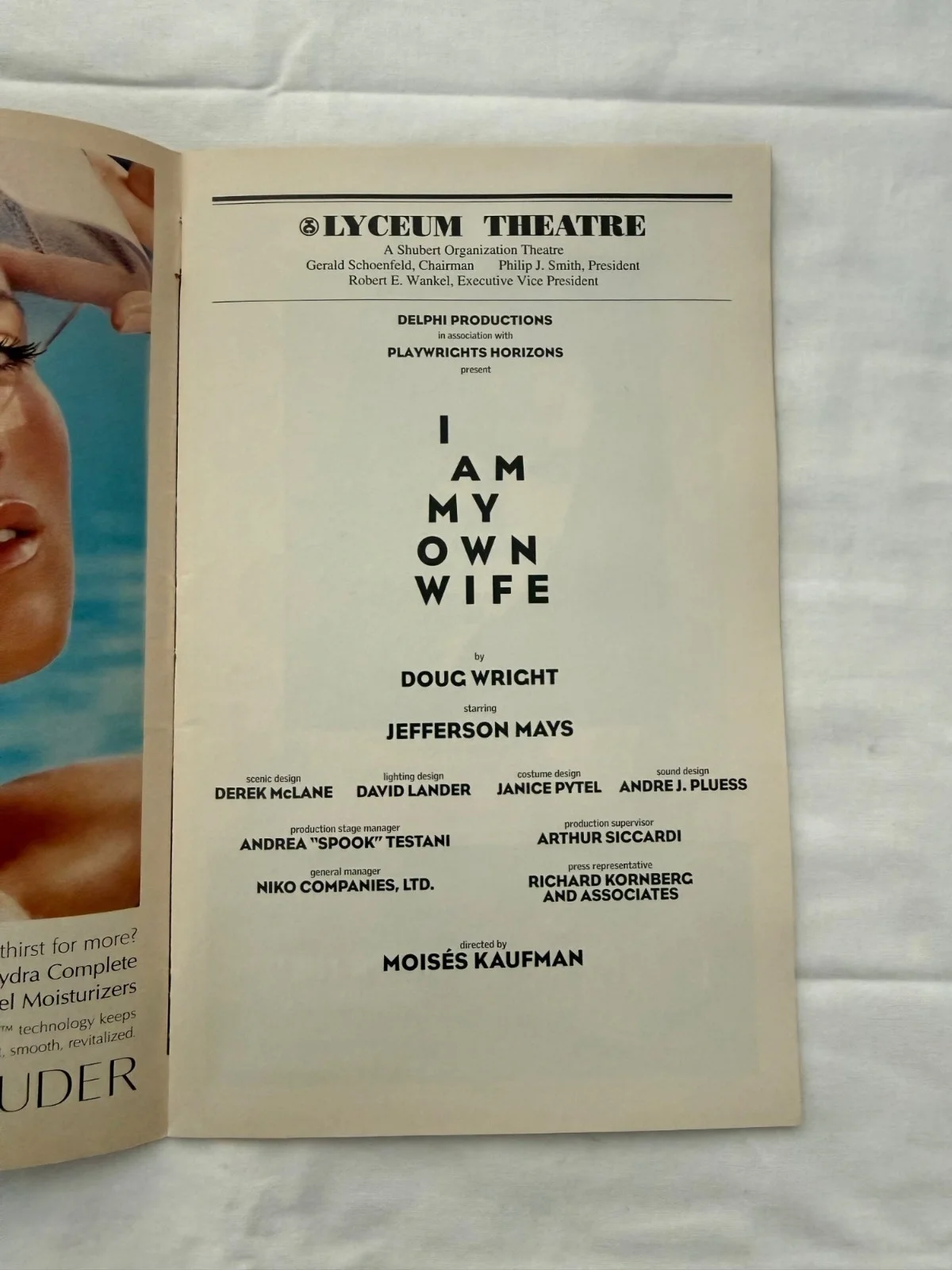 I Am My Own Wife Playbill January 2004 Lyceum Theatre Jefferson Mays, изображение 5