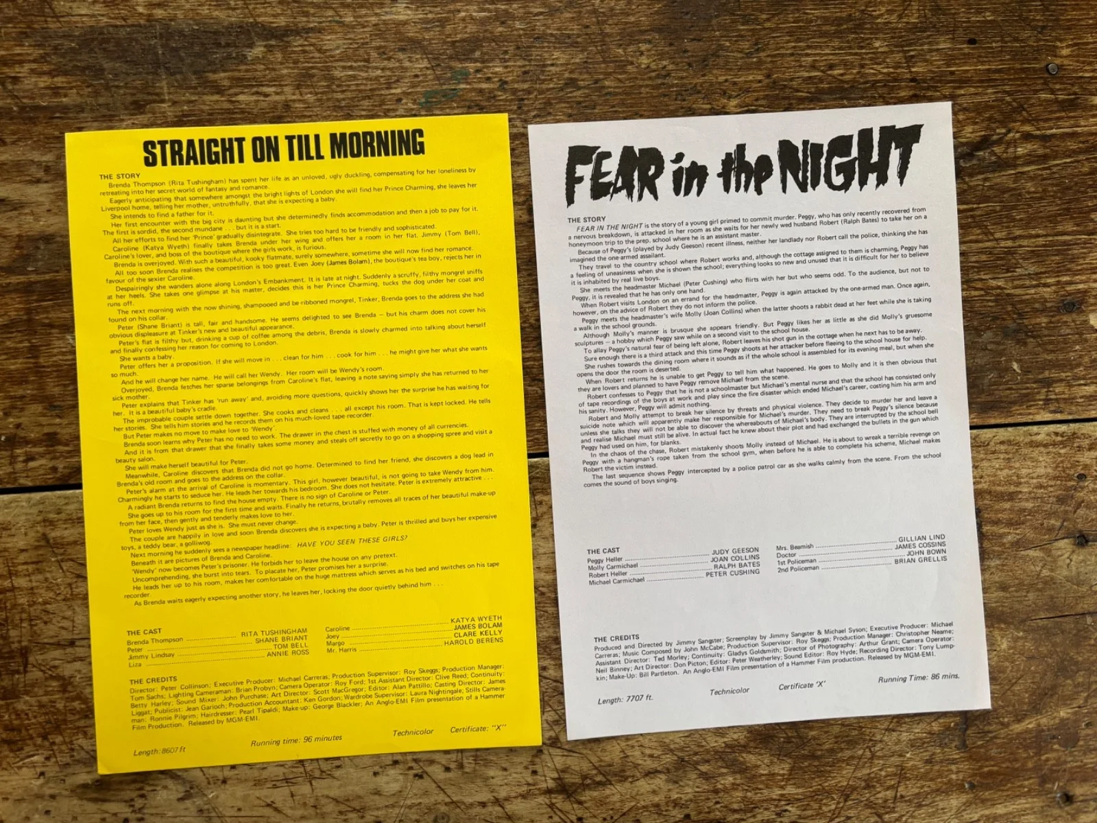 WOMEN IN TERROR! Hammer Films 1972 Press Book/Fear in the Night x Straight On..., изображение 5