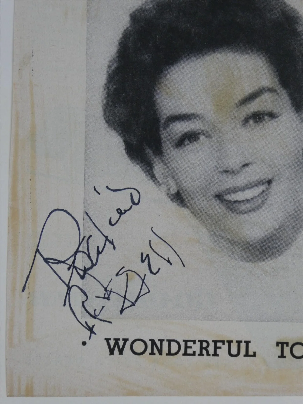 Rosalind Russell — Rosalind Russell Signed 1953 Wonderful Town Playbill Cover Only Winter Garden, изображение 3