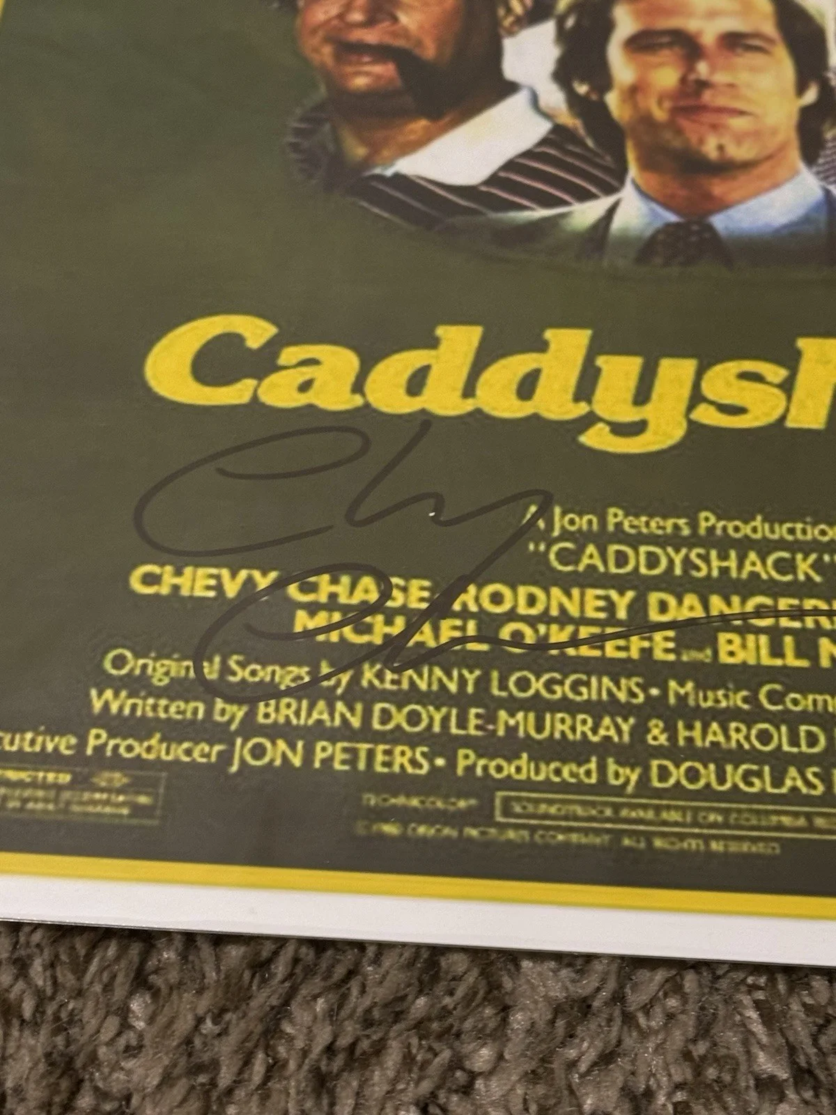 Chevy Chase — Chevy Chase Signed "Caddyshack" 11x17 Movie Poster Photo 5 Star Cert, изображение 2
