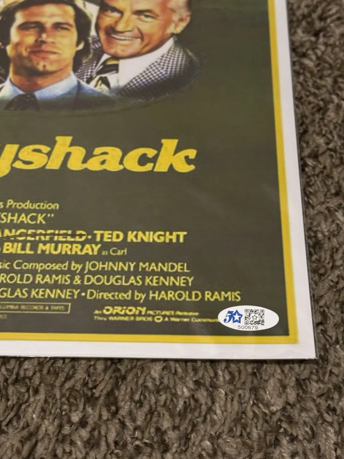 Chevy Chase — Chevy Chase Signed "Caddyshack" 11x17 Movie Poster Photo 5 Star Cert, изображение 3