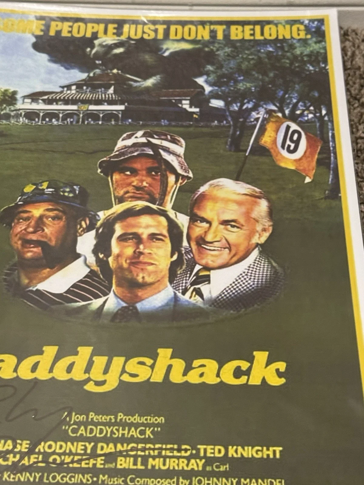 Chevy Chase — Chevy Chase Signed "Caddyshack" 11x17 Movie Poster Photo 5 Star Cert, изображение 4