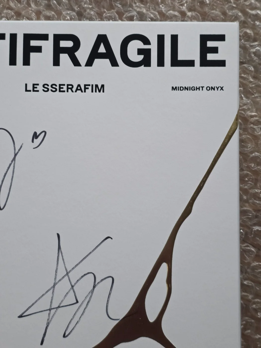 LE SSERAFIM ANTIFRAGILE Promo Sticker Album Autographed Hand Signed, изображение 5
